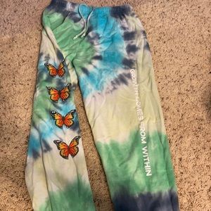 Tie dye sweat pants